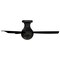 Wac Orb Indoor and Outdoor 3-Blade Smart Flush Mount Ceiling Fan 44in Matte Black with Remote Control F-004 - alternate 3